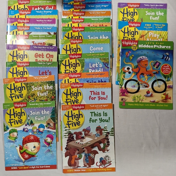 22 issues 2013-15 Highlights High Five children's magazines unused - Picture 5 of 5
